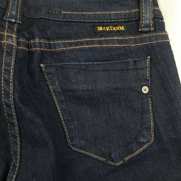 MEK DNM By Moscow Cigarette Bootcut Jeans Dark Wash Size 28x34 EUC - Picture 11 of 11